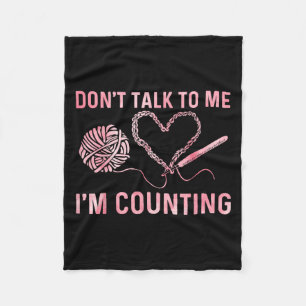 Funny Crocheting Art För manar Women Crocheter Cro Fleecefilt