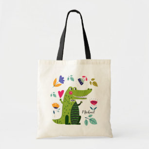 Funny Crokodile Anpassat namngivningsprogram Tygkasse