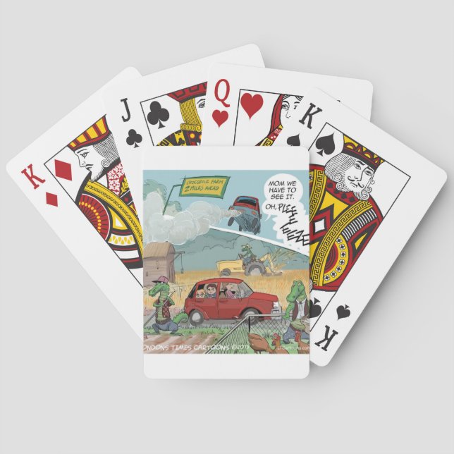 Funny Crokodile Farm Kortlek (Baksidan)