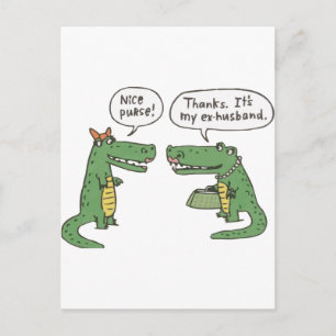 Funny Crokodile Vykort