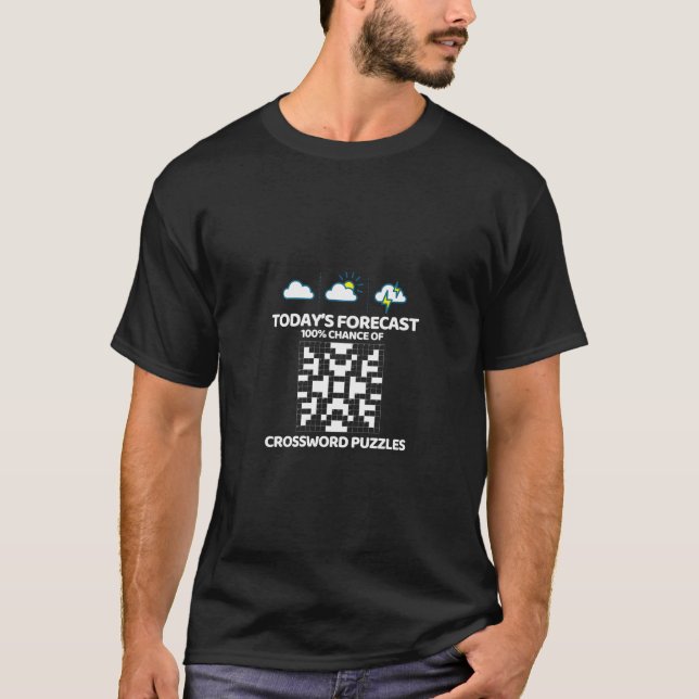 Funny Crossword Puzzle T-Shirt Crossword Puzzle Lo (Framsida)