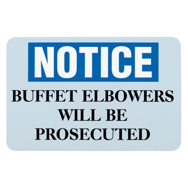 Funny Cruise Cabin Door Magnet - Buffet (Horisontell)