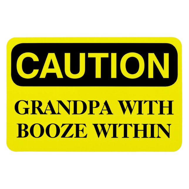 Funny Cruise Cabin Door Magnet - Grandpa Sprit (Horisontell)
