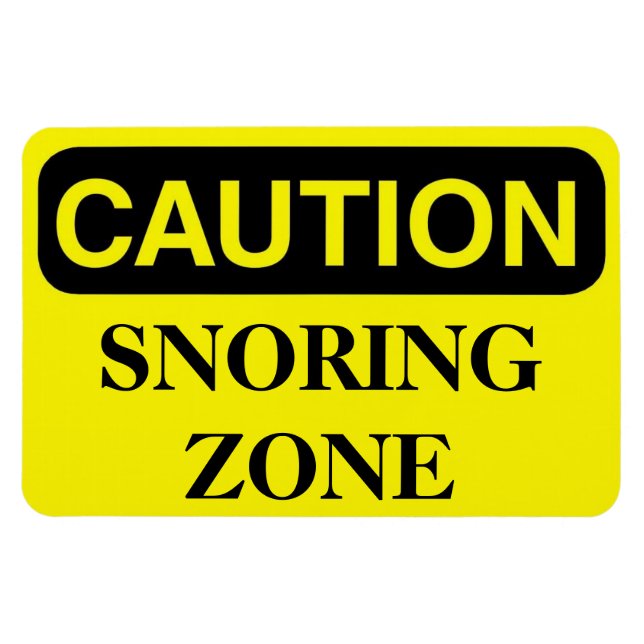 Funny Cruise Cabin Door Magnet - Snoring Zon (Horisontell)