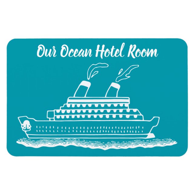 Funny Cruise Frakt Cabin Stateroom Door Marker Magnet (Horisontell)