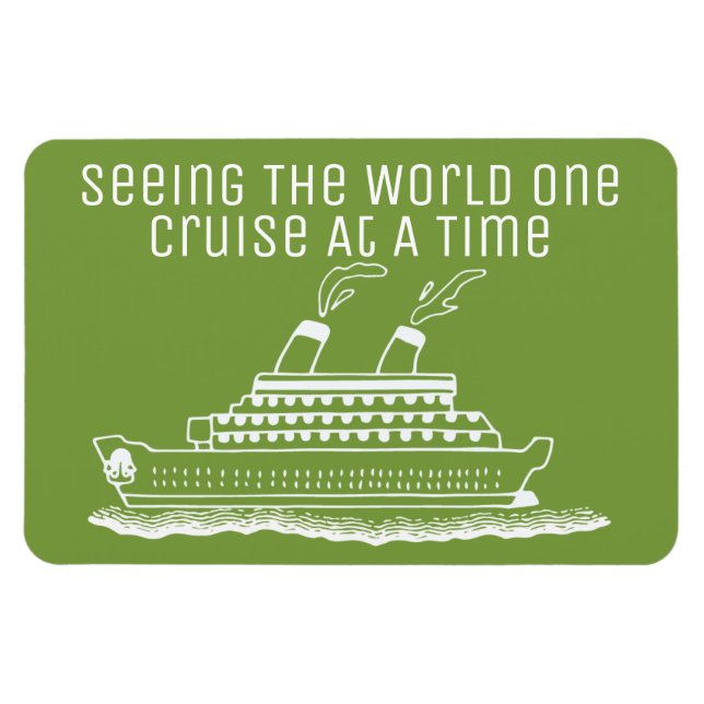 Funny Cruise Frakt Cabin Stateroom Door Marker Magnet (Horisontell)