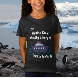  Funny Cruise Kids Take Selfie Personalize  T Shirt