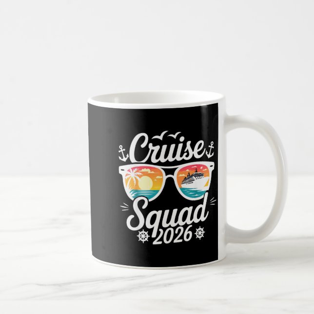 Funny Cruise Squad 2026 Summer Vacation Matching F Kaffemugg (Höger)