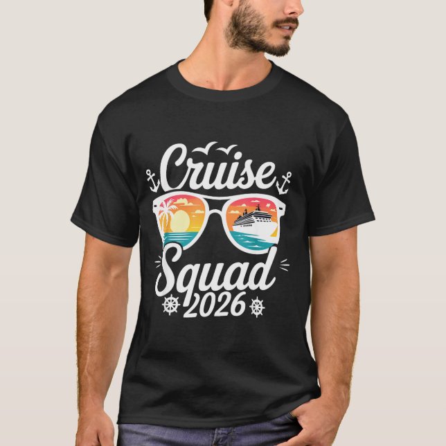 Funny Cruise Squad 2026 Summer Vacation Matching F T Shirt (Framsida)