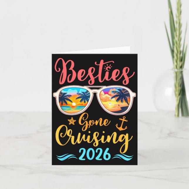 Funny Cruising Friends Squad 2026 Ies Gone Cruisin Kort (Framsida)