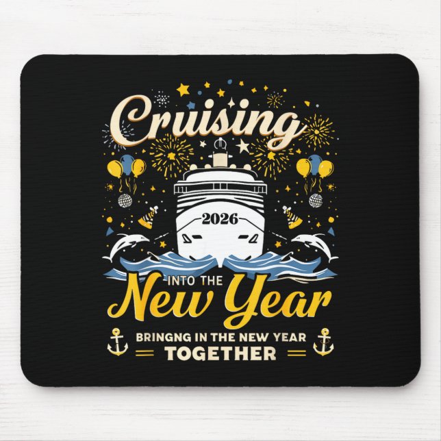 Funny Cruising Into 2026 New Year Matching Family  Musmatta (Framsidan)