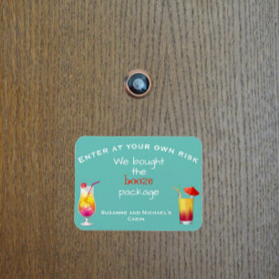 Funny Cruse Door Personlig Sprit Paket Cabin Magnet