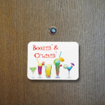 Funny Cruse Door Stateroom Magnet Drinks Cocktails<br><div class="desc">Den här designen har skapats genom digital grafik. Det kan vara personlig i området att tillhandahålla eller anpassa genom att klicka för att anpassa ytterligare alternativ och ändra namn, initialer eller ord. Du kan också ändra texten färg och stil eller ta bort texten för en bilddesign. Kontakta mig på colorflowcreations@gmail.com...</div>