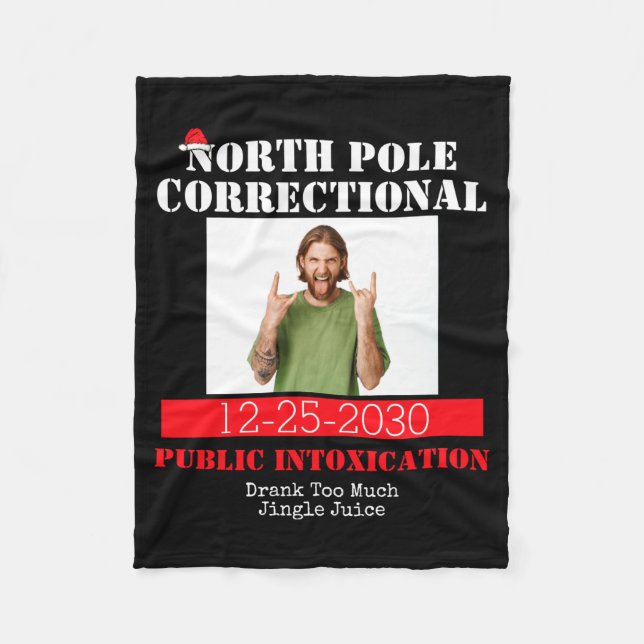 Funny Cture Matching Family Christmas Pajama  Fleecefilt (Framsidan)