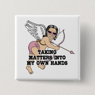 Funny Cupid Buttons Knapp