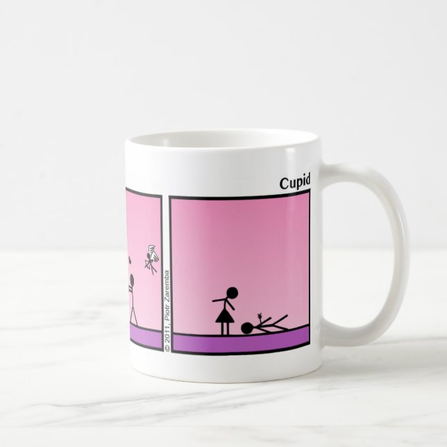 Funny Cupid Stickman Mugg - 031 (Höger)