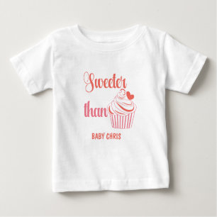 Funny Cupkakaote Röd Rosa White T Shirt
