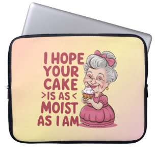 Funny Cuptårta Baking Grandma Quotes Cuptårta Älsk Laptop Fodral