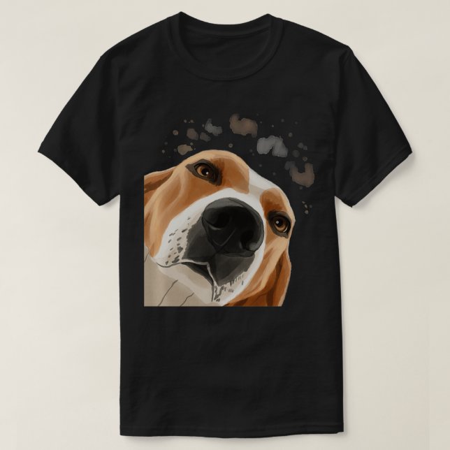 Funny Curious Dog Treeing Walker Coonhound Pullove T Shirt (Design framsida)