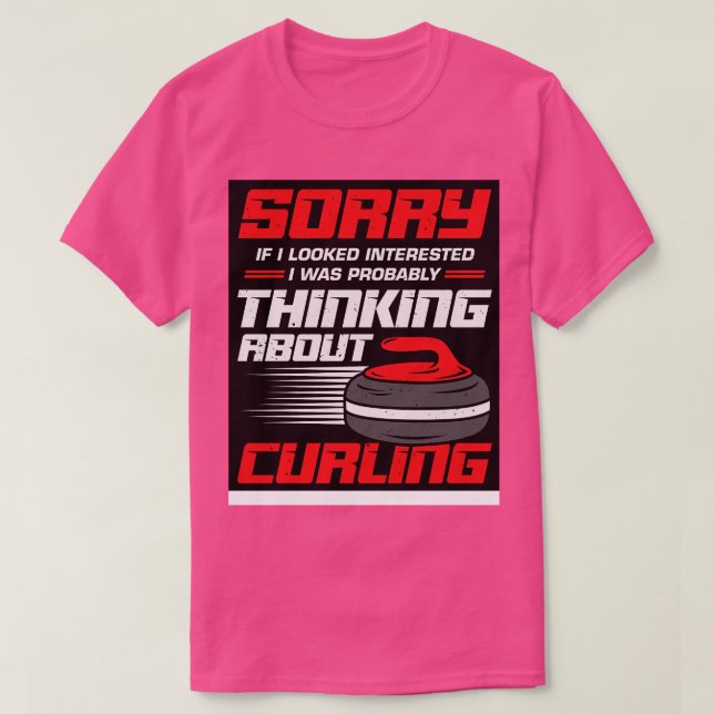 Funny Curling Player Sport Curler Gift T Shirt (Design framsida)