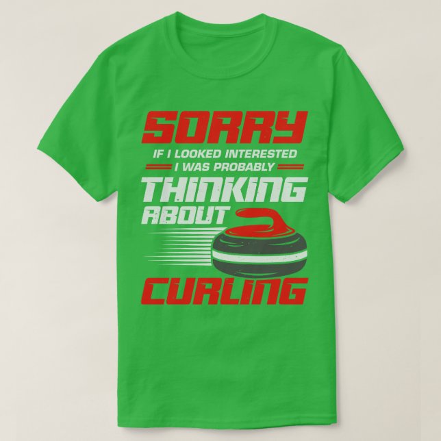 Funny Curling Player Sport Curler Gift T Shirt (Design framsida)