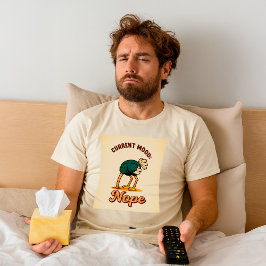 Funny “Current Mood: Nope” Ostrich Vintage Unisex T Shirt