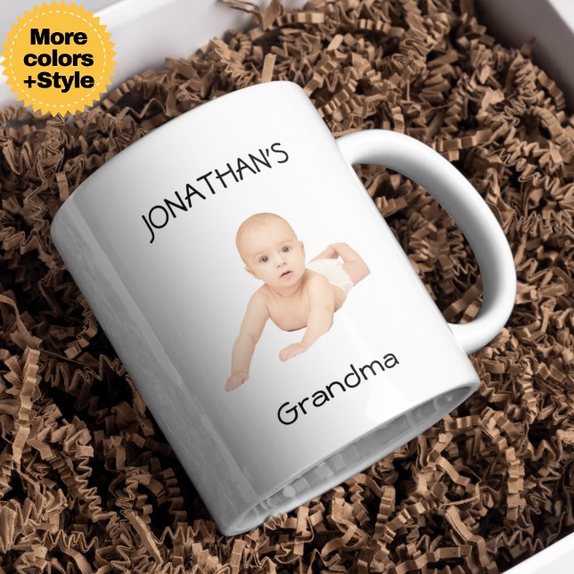 Funny Custom Face Mug for Grandpa/Grandpa – Gift Kaffemugg (Funny Custom Face Mug for Grandpa – Gift for Any Occasion)