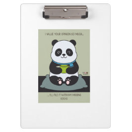 Funny Custom Sarcastic Panda Opinion Coworker Gift