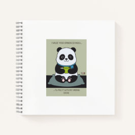 Funny Custom Sarcastic Panda Opinion Coworker Gift