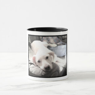 Funny Cute Adsible White Hund 60:e födelsedagen Mugg