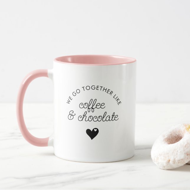 Funny Cute Anpassningsbar Bestie eller Boykompis C Mugg (Med munk)