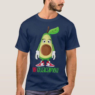 Funny Cute Avocado Älskare No Guacamole T Shirt