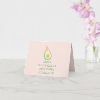 Funny Cute Avocado-födelsedagskort Kort