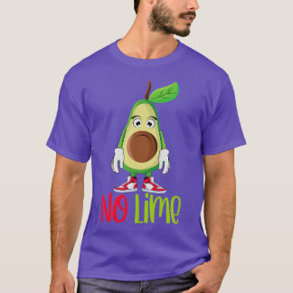 Funny Cute Avocado Guacamole No Lime T Shirt