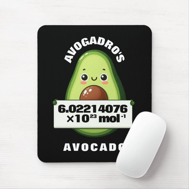 Funny Cute Avogadros Avocado Musmatta (Med mus)