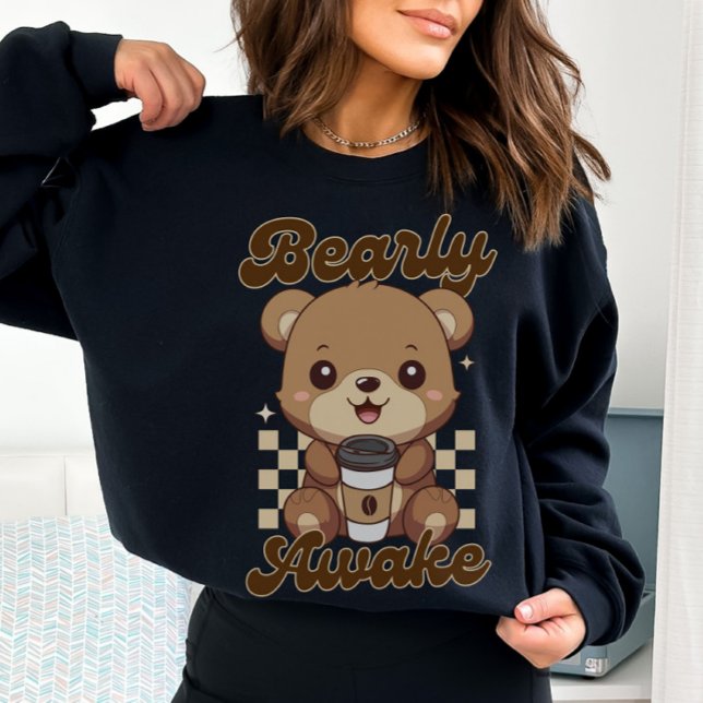 Funny Cute Bear Coffee Pun T Shirt (Skapare uppladdad)