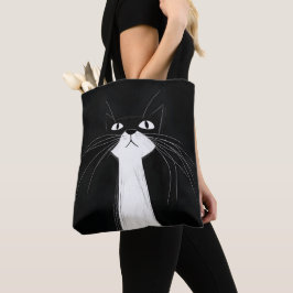 Funny Cute Black cat Tygkasse
