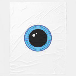 Funny Cute Blue Eyeball Fleecefilt