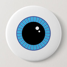 Funny Cute Blue Eyeball Knapp