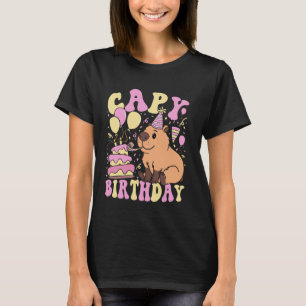 Funny Cute Capy Birthday Funny Capybara Animals Bo T Shirt