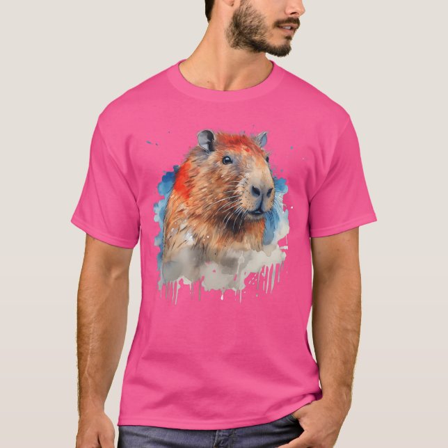 Funny Cute Capybara Capy Bara Capybara Definition T Shirt (Framsida)