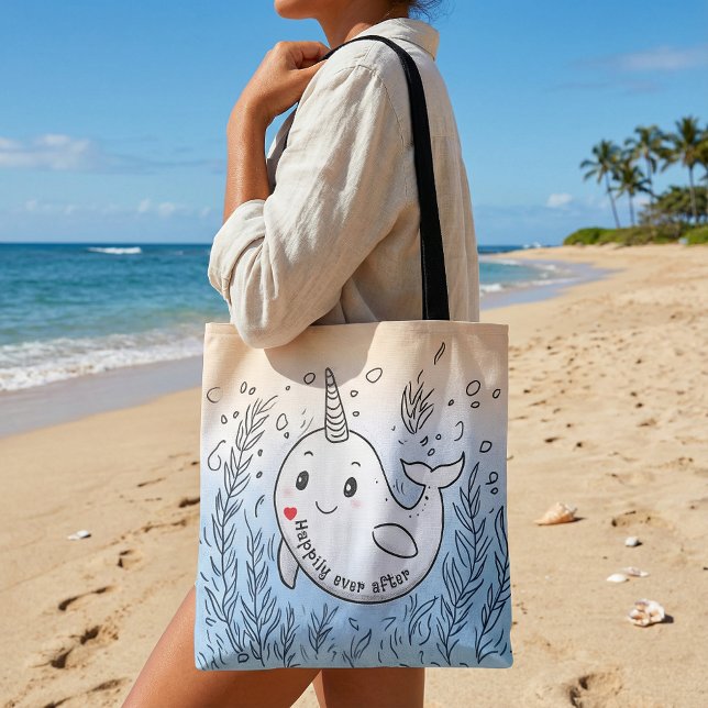 Funny cute cartoon drawing illustration  tote bag tygkasse (Skapare uppladdad)