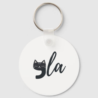 Funny Cute Cat Comma La Funny Kamala Harris Presid Nyckelring