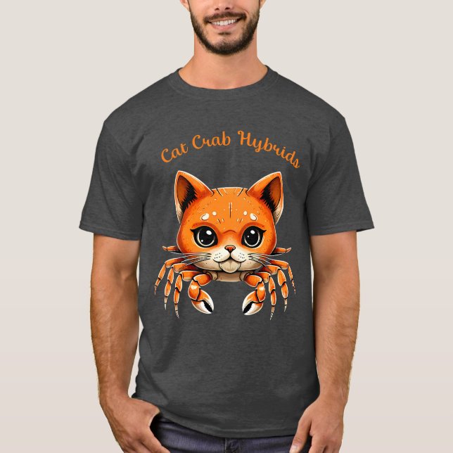 Funny Cute Cat Crab Creature Tee for AnimalT-Shirt (Framsida)