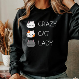 Funny Cute Cat Mamma Crazy Cat Dam Womens T Shirt