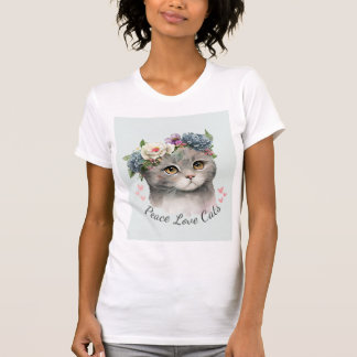 Funny Cute Cat T-Shirt for Cat Lovers
