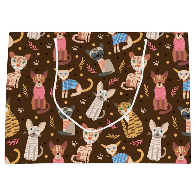 Funny Cute Cats Gift Bag (Framsidan)