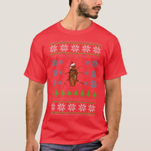 Funny Cute Cockroach jul Light Pajama T Shirt