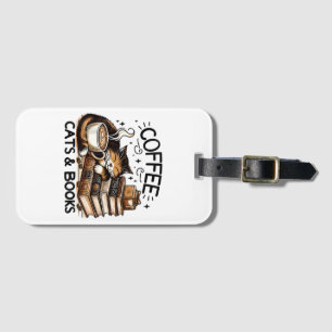Funny Cute Coffee Cats Bokar Älskare Gift Idea Wom Bagagebricka