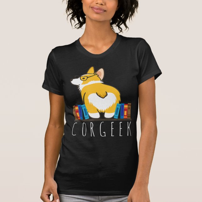 Funny Cute Corgis|Corgi Älskare Gift T Shirt (Framsida)